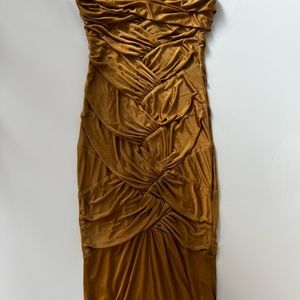 Gucci gold cocktail dress size 4
